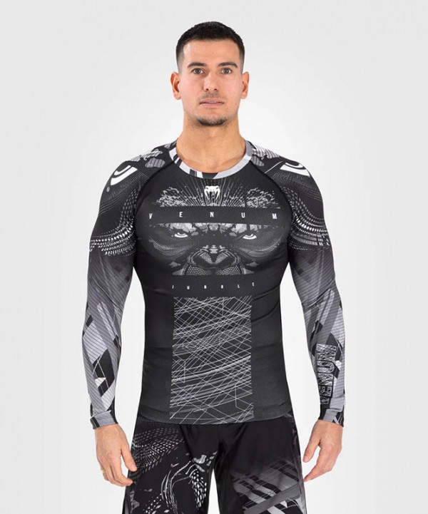 Venum Gorilla Jungle Rashguard Dugi Rukav Crno/Beli XL