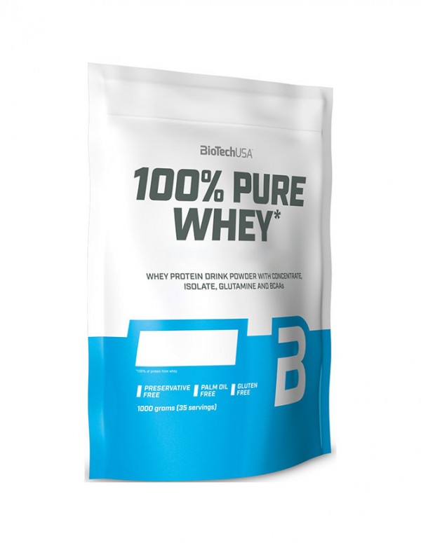 BioTech USA 100% Pure Whey 1 kg Burbon Vanila