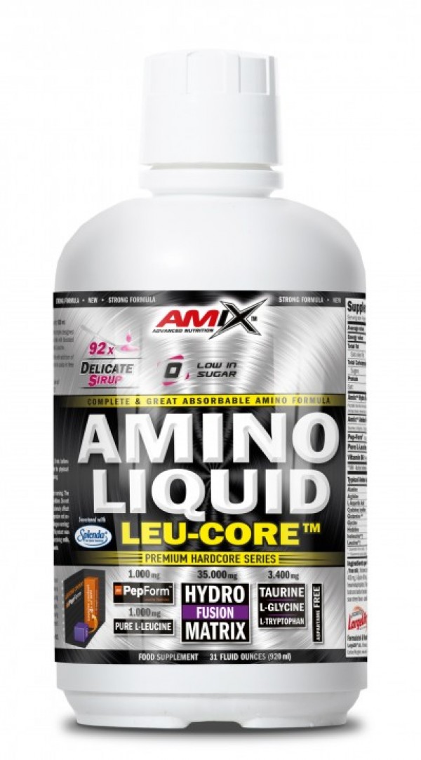 AMIX Amino Liquid LEU-CORE 920 ml Višnja