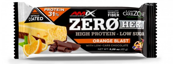 AMIX Zero Hero Protein Bar 65 g Pomorandža